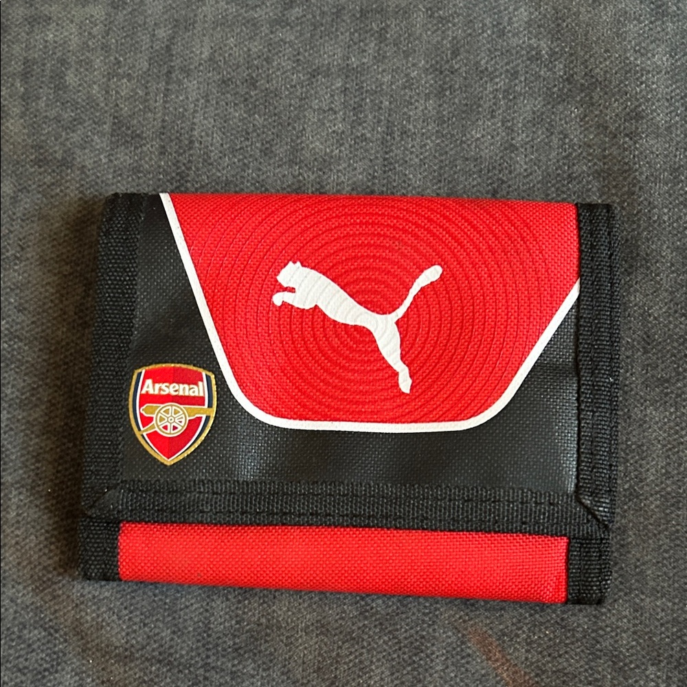 Puma Arsenal Red and Black Men's Wallet
